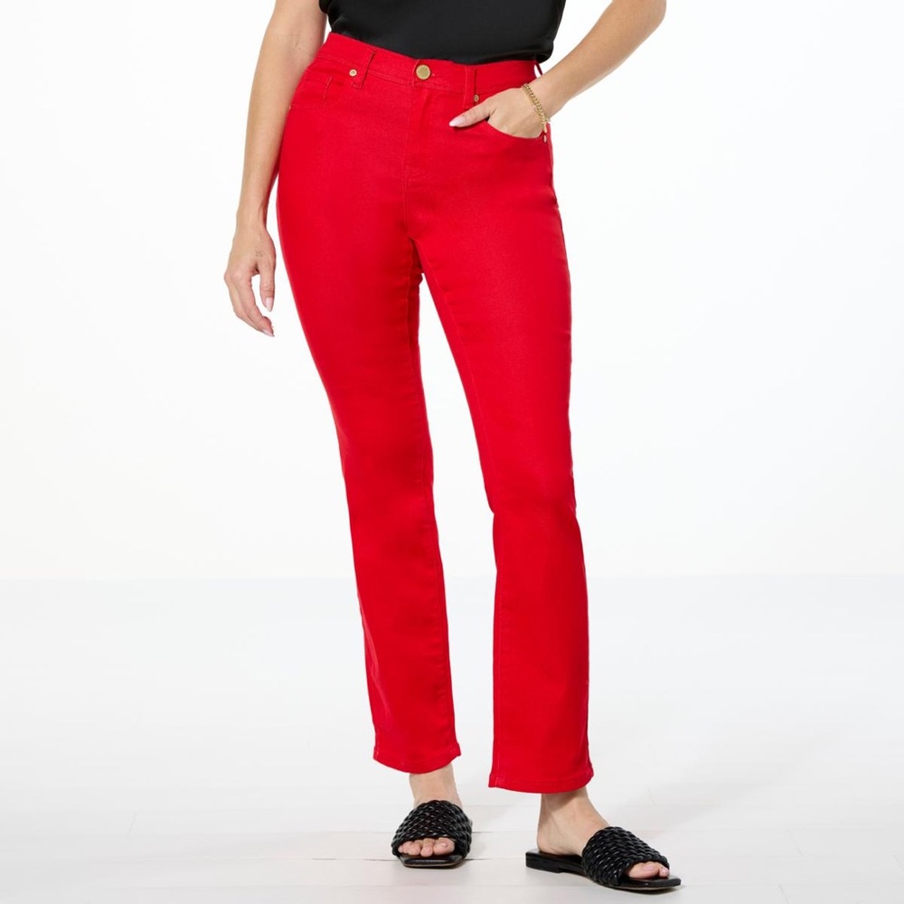 DG2 by Diane Gilman Virtual Stretch Denim Baby Bootcut 5-Pocket Jean